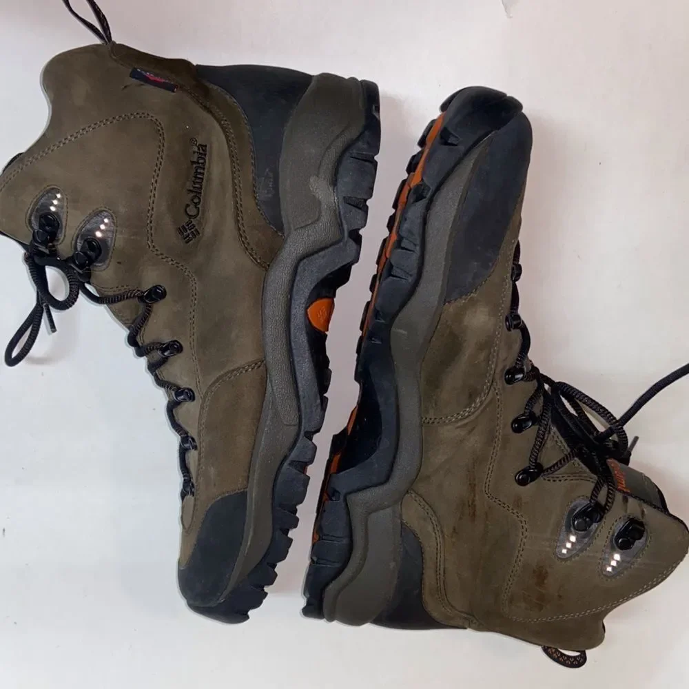 Columbia Men's Green and Black Outdoor Boots Gray Green Black Size 14.0 USA